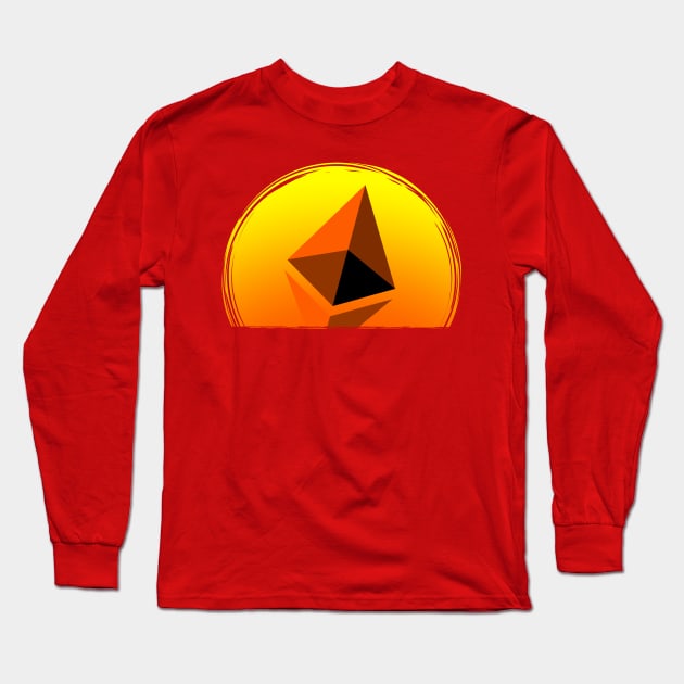 The Rise Of The Ethereum Long Sleeve T-Shirt by CryptoTextile